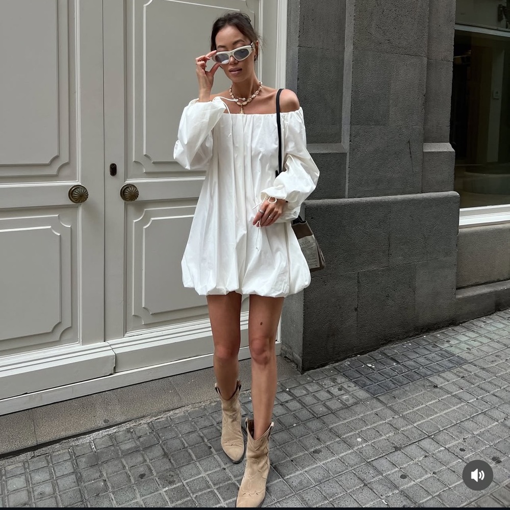ZARA ZW COLLECTION FLOUNCED DRESS